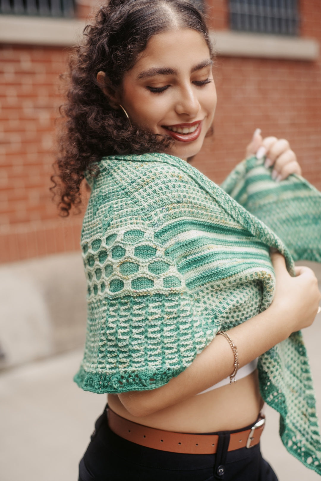 Perspective Shawl | Knitting pattern and Optional kits