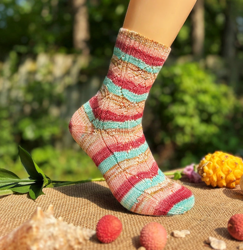 Sea Bloom Socks | Knitting Pattern and Optional Kit