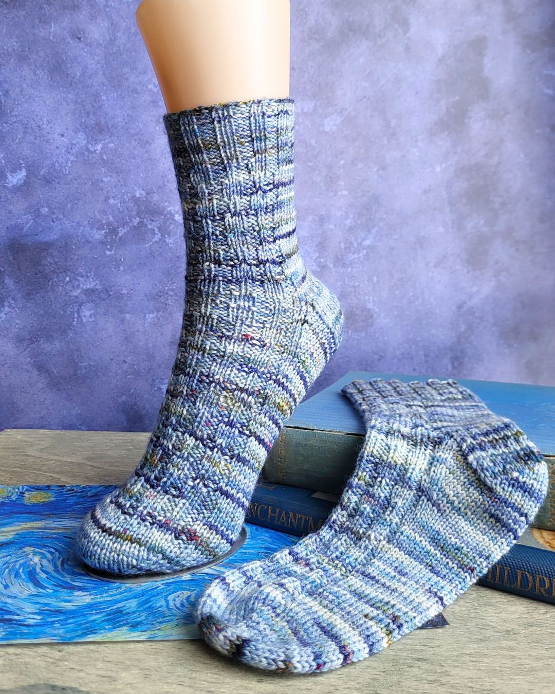 Simply Textured Socks - Knitting pattern and Optional kit