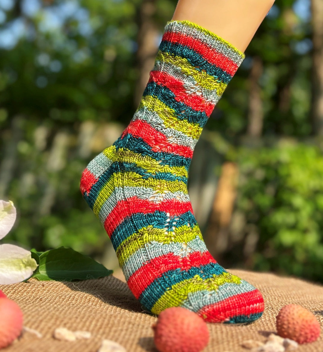 Tropical Breeze Socks | Knitting Pattern and Optional Kit