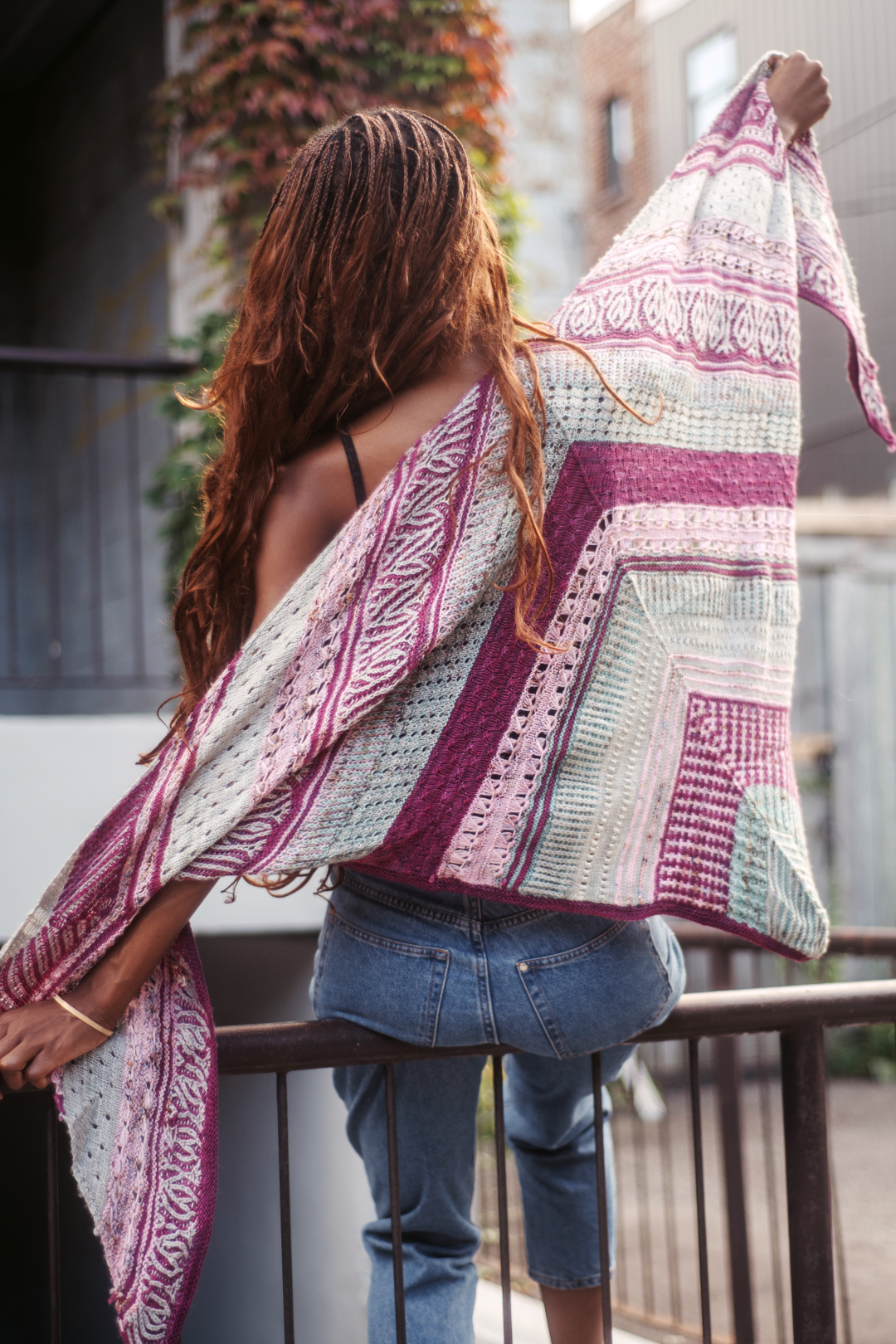 Triptyque Shawl | Knitting pattern and Optional kits