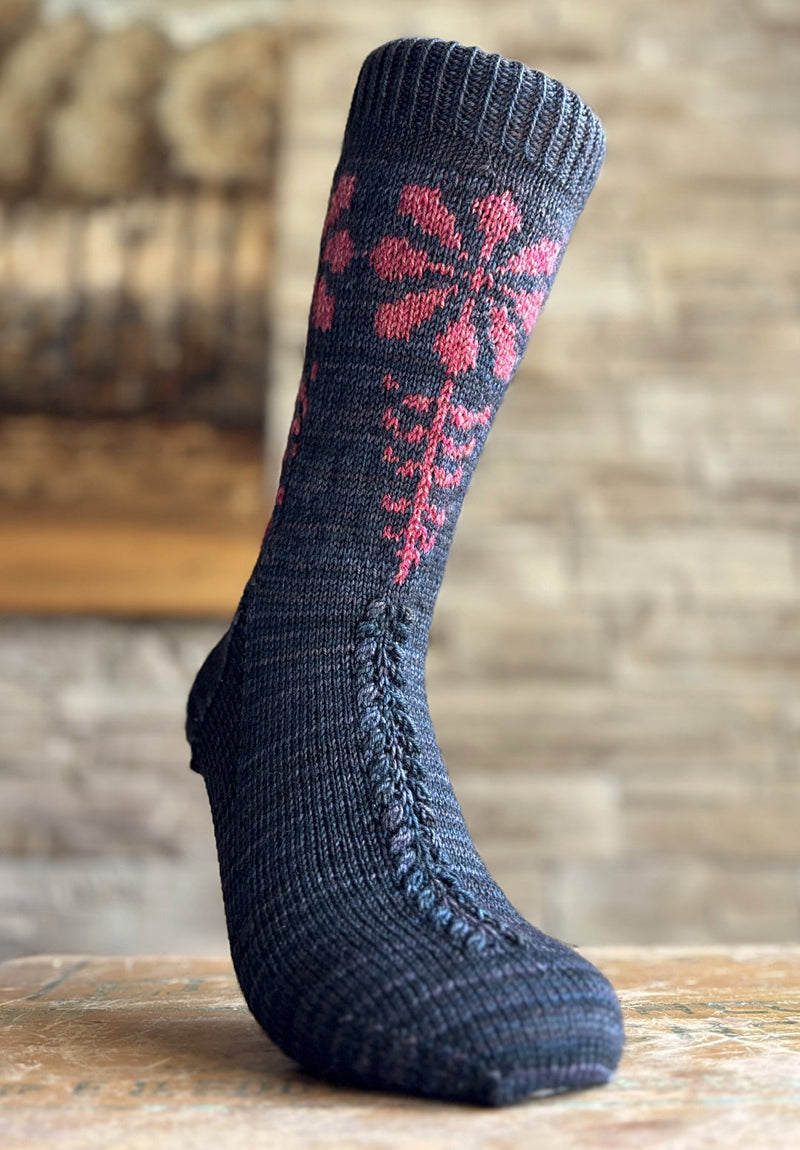 Tithonia Socks | Knitting pattern and Optional kit